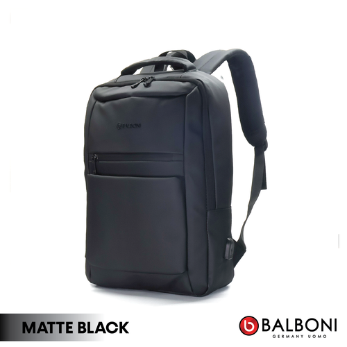 Balboni 13S4DLCA01 Business Travel Laptop Backpack – Water-Resistant, USB Charging, 16