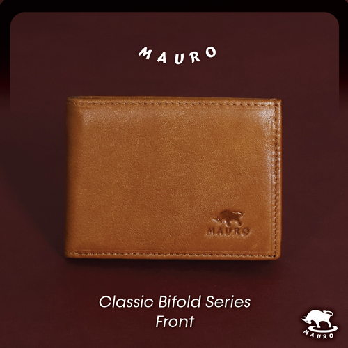 MAURO Classic Series Men's Genuine Leather Wallet 08J4DP001A