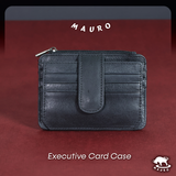 MAURO Rustica Card Holder Exclusive Genuine Original Soft Leather 08O2MX0328