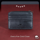 MAURO Rustica Card Holder Exclusive Genuine Original Soft Leather 08O2MX0328