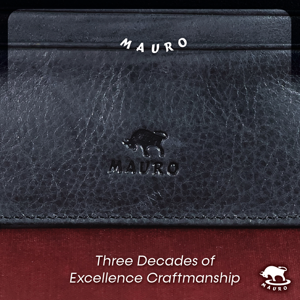 MAURO Rustica Card Holder Exclusive Genuine Original Soft Leather 08O2MX0328