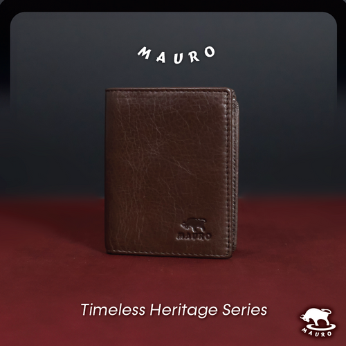 Mauro Timeless Heritage Genuine Leather Wallet rfid Pretection 08O2MX2026