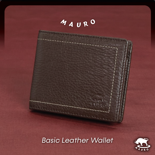 Mauro Budget Men Genuine Leather Tri-Fold Wallet 2205A