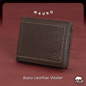 Mauro Budget Men Genuine Leather Tri-Fold Wallet 2205A