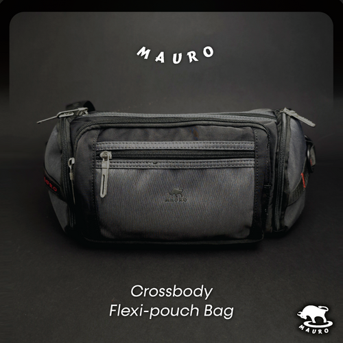 MAURO Flexi-Pouch Bag Waist Pouch Crossbody Bag PU Water Resistant Waist Pack Macho Bag 08F4HX5608